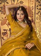 Popular Lehenga Choli in Mustard Yellow Colour